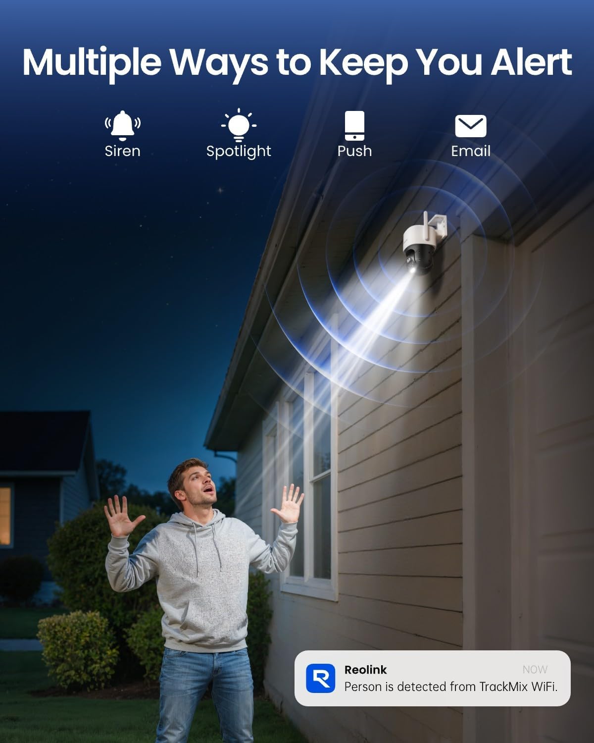 REOLINK 4K Wired WiFi Outdoor Security Camera, 8MP Dual Lens, 360 PTZ Camera, Auto Tracking, 2.4/5GHz Wi-Fi Smart Person/ - Dansmart Elektrotech