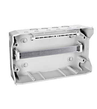 AP-Apartment distributor 1-row, 18TE, IP65, transparent door - Dansmart Elektrotech