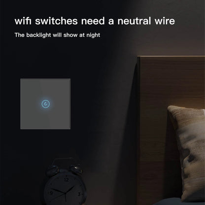 Bseed Smart Wifi Touch Switch 1 Gang - Dansmart Elektrotech
