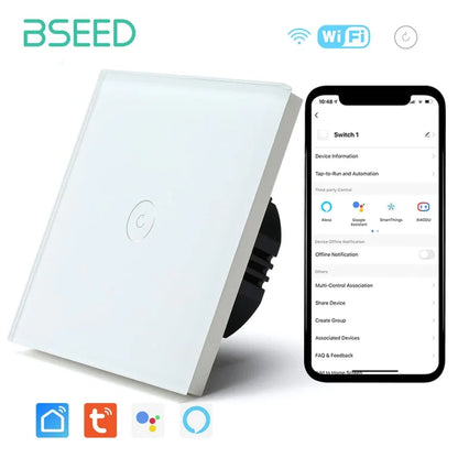 Bseed Smart Wifi Touch Switch 1 Gang - Dansmart Elektrotech