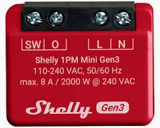 Shelly 1PM Mini Gen3 - Dansmart Elektrotech