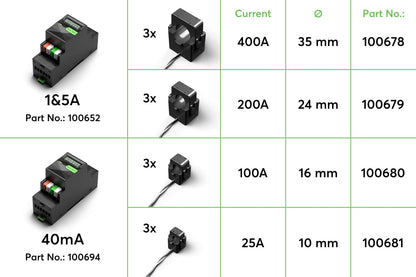 40mA Current Transformers 25A 10mm (3 pcs.) - Dansmart Elektrotech