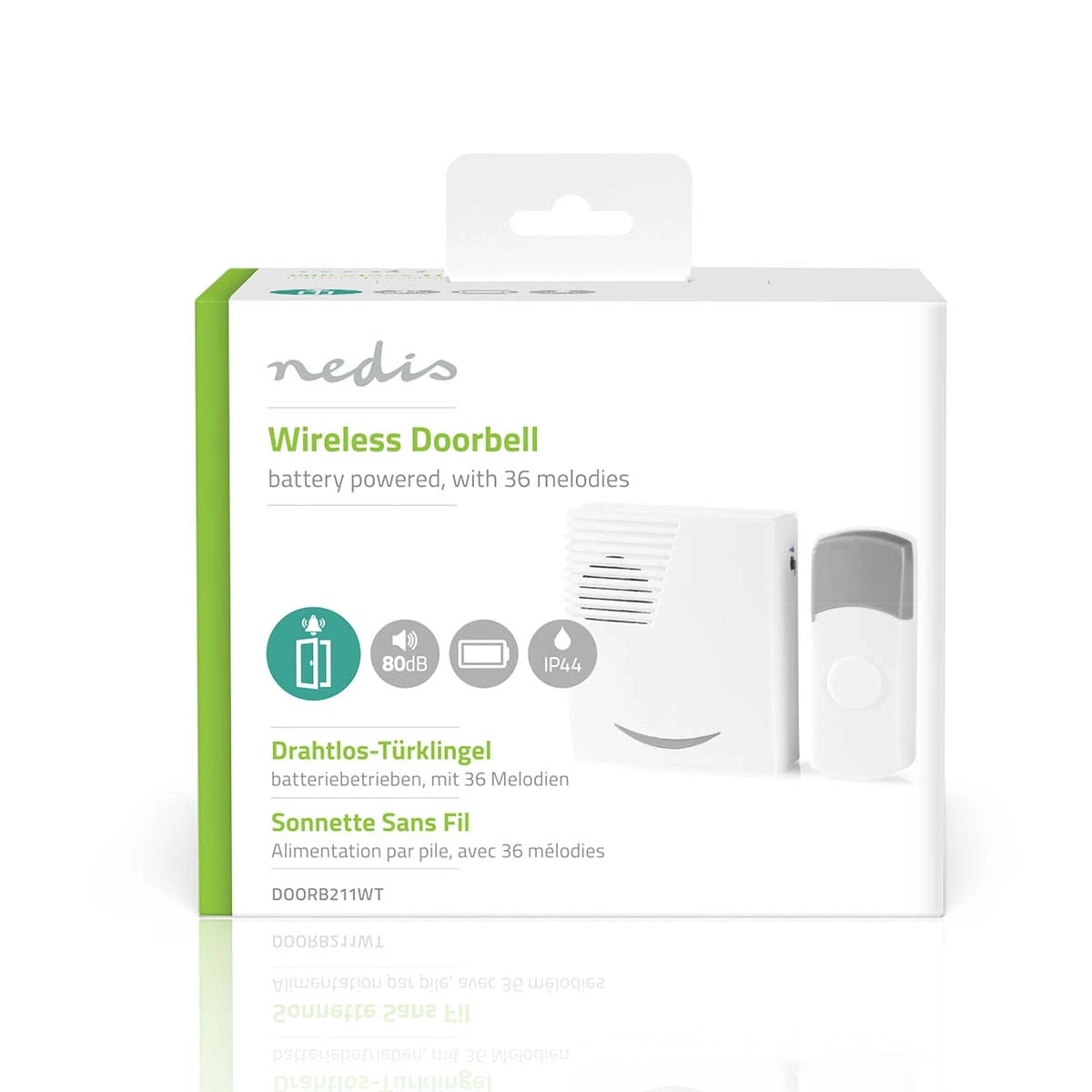 Wireless Doorbell Set Battery Powered, with 36 Melodies - Dansmart Elektrotech