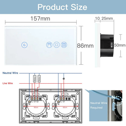 BSEED WiFi 1/2/3 Gang Switch - Dansmart Elektrotech