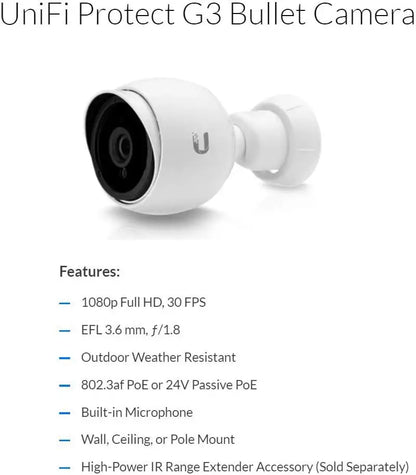 UniFi G4 Series UVC-G4-BULLET 4MP Outdoor Bullet Camera - Dansmart Elektrotech