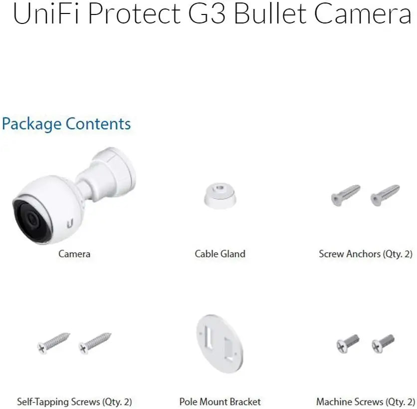 UniFi G4 Series UVC-G4-BULLET 4MP Outdoor Bullet Camera - Dansmart Elektrotech