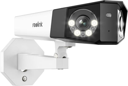 REOLINK 4K PoE Security Camera System, Home Outdoor IP Camera in 180 Degree Viewing Angle, Human/Vehicle/Pet Detection, Color Night Vision, Two Way Talk, Up to 512GB microSD Card, Duo 2 PoE&n - Dansmart Elektrotech
