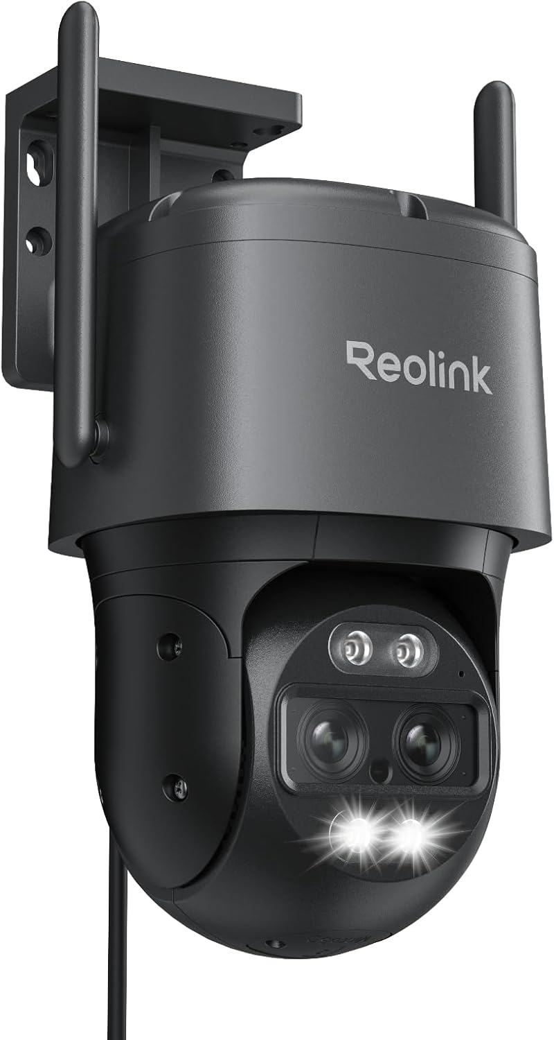 Camera, 360 PTZ Camera Auto Tracking, 2.4/5GHz Wi-Fi Smart Person/Vehicle Detection, 6X Hybrid Zoom, Color Night Vision, TrackMix WiFi - Dansmart Elektrotech