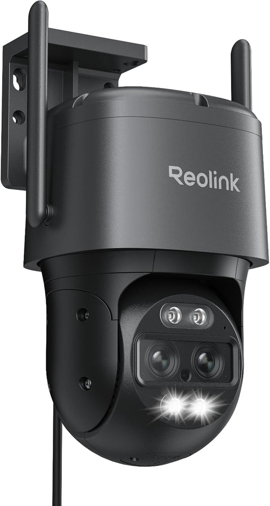 Camera, 360 PTZ Camera Auto Tracking, 2.4/5GHz Wi-Fi Smart Person/Vehicle Detection, 6X Hybrid Zoom, Color Night Vision, TrackMix WiFi - Dansmart Elektrotech