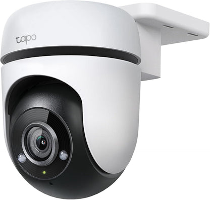 Tapo 1080P Outdoor Wired Pan/Tilt Security Wi-Fi Camera, 360° View, Motion Tracking, Works with Alexa &amp; Google Home, Night Vision, Free AI Detection, Cloud &amp; SD Card Storage(up to 512 - Dansmart Elektrotech