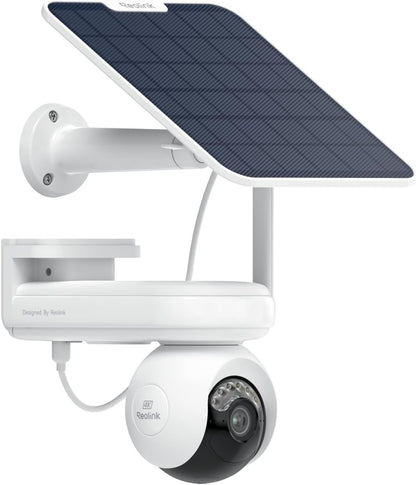 REOLINK Altas PT Ultra - 4K Solar Security Cameras Wireless Outdoor, 500 Days Battery Life, ColorX Night Vision, 360° Pan Tilt Auto Tracking, Dual-Band Wi-Fi 6 Cameras - Dansmart Elektrotech