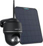 REOLINK 4K Solar Security Cameras Wireless Outdoor, 360° Pan Tilt, 8MP Color Night Vision, 2.4/5 GHz Wi-Fi 6, , Argus PT 4K+ 3W Solar Panel (Black) - Dansmart Elektrotech