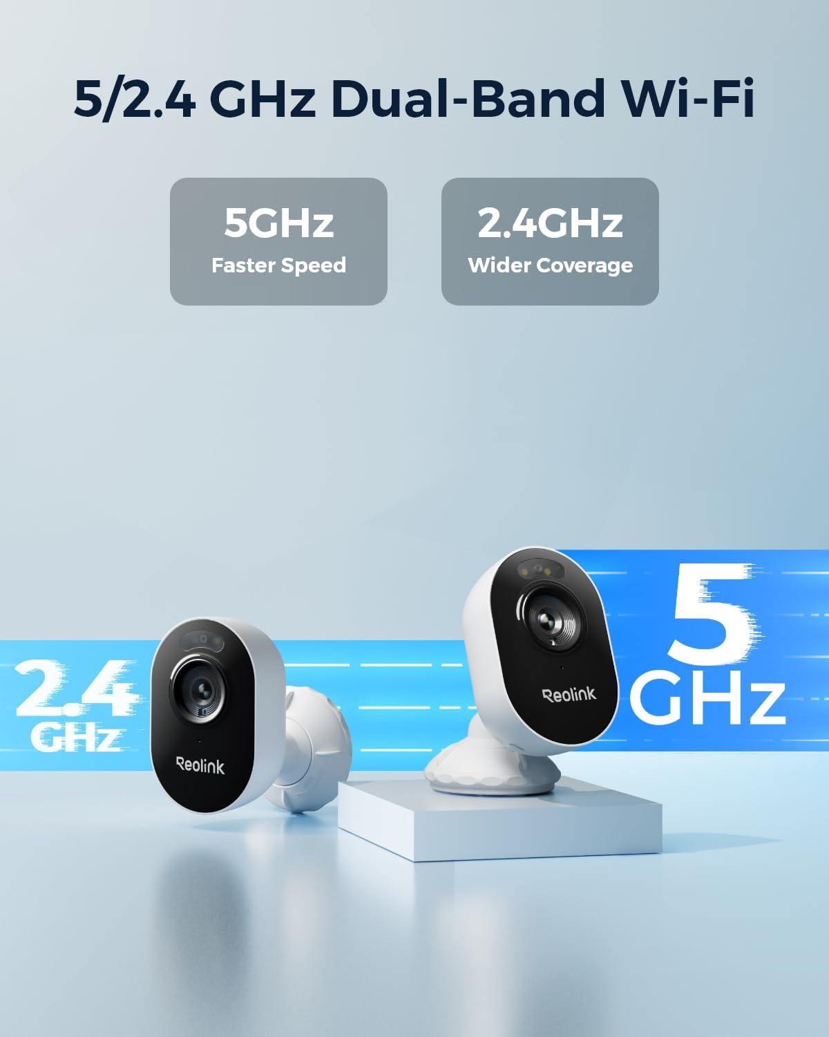 Reolink Outdoor Security Camera System, 2K Plug-in Cameras, 5G/2.4GHz Dual-band Wi-Fi, 256GB microSD Card Included, Max.512GB×2 Storage, Smart Detection, 24/7 Offline Recording, Home Hub with - Dansmart Elektrotech