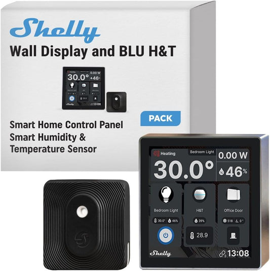 Shelly Wall Display Black+BLU H&amp;T Black - Dansmart Elektrotech