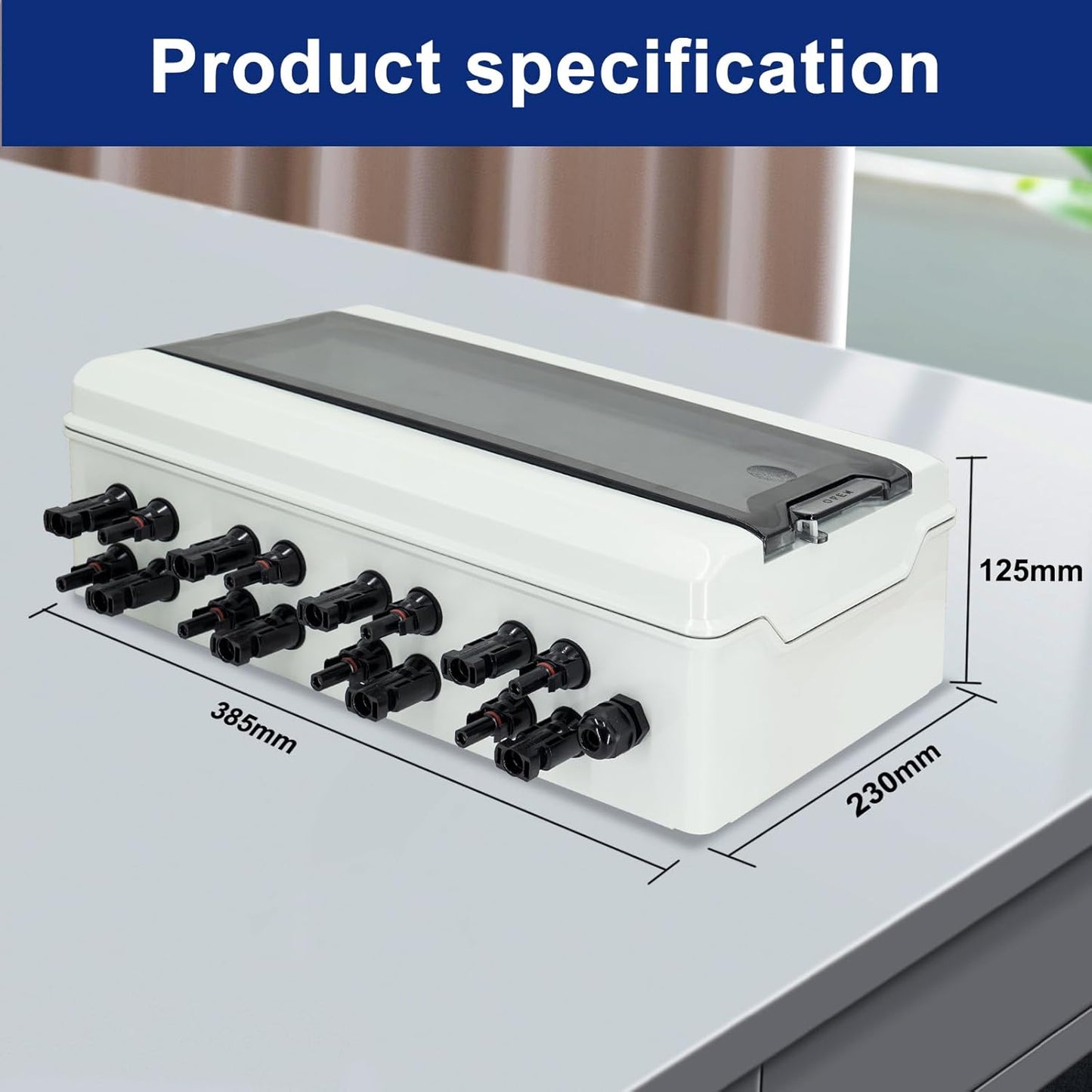 Surge Protection PV DC Isolator Switch Lightning Protection Circuit Breaker DC 4 String 500V 25A Solar Voltage Protection IP65 Waterproof Solar Connection&nbsp;Box - Dansmart Elektrotech