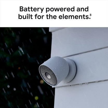 Google Nest Cam Outdoor or Indoor, Battery - 2nd Generation - 1 Pack - Dansmart Elektrotech