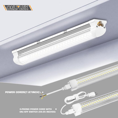 LED Shop Lights, LED Tube Light 25W 6000K, Garage Lighting, Super Bright, Under Cabinet Lighting, - Dansmart Elektrotech