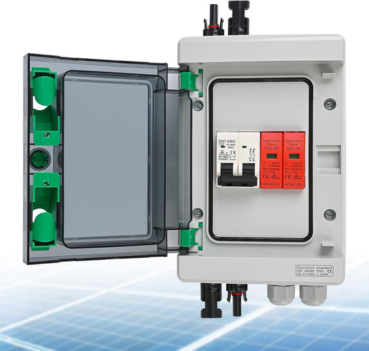 Surge Protection PV DC 32A 1000V Lightning Protection Circuit Breaker IP65 Waterproof 1 String 4 Module Solar PV Connection Box&nbsp; - Dansmart Elektrotech