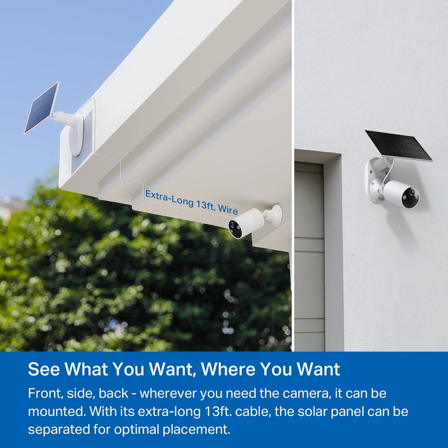 Tapo TP-Link 𝗧𝗮𝗽𝗼 SolarCam C402 Kit, Outdoor Battery Camera w/Solar Panel Base, Wireless, 1080P, Free Person Detection, SD/Cloud Storage, Color Night Vision, No Hub Needed, Works w/Alexa - Dansmart Elektrotech