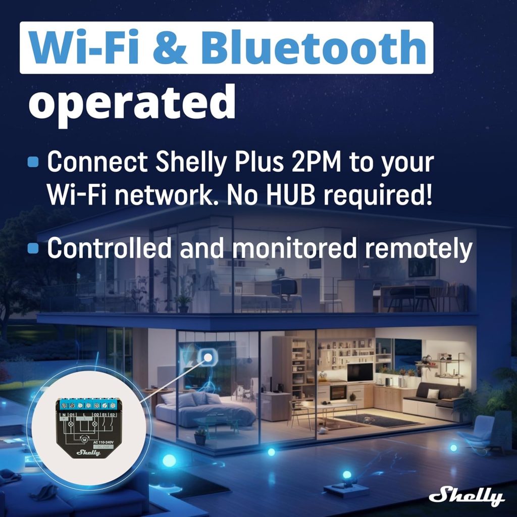 Shelly Plus 2PM Smart Home WiFi Relay 2
