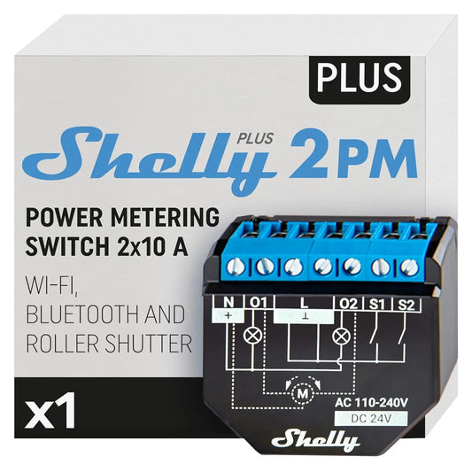 Shelly Plus 2PM Smart Home WiFi Relay 2