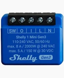 Shelly 1 Mini Gen3 - Dansmart Elektrotech