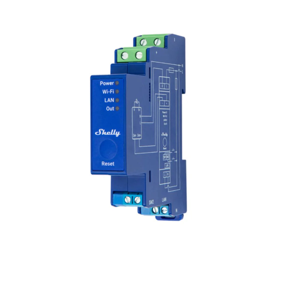 Shelly Pro Dimmer 0/1-10V PM - Dansmart Elektrotech