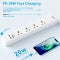 High quality hot sale power strip surge protector Universal socket 4 way+4USB Safety door protection13a extension socket - Dansmart Elektrotech