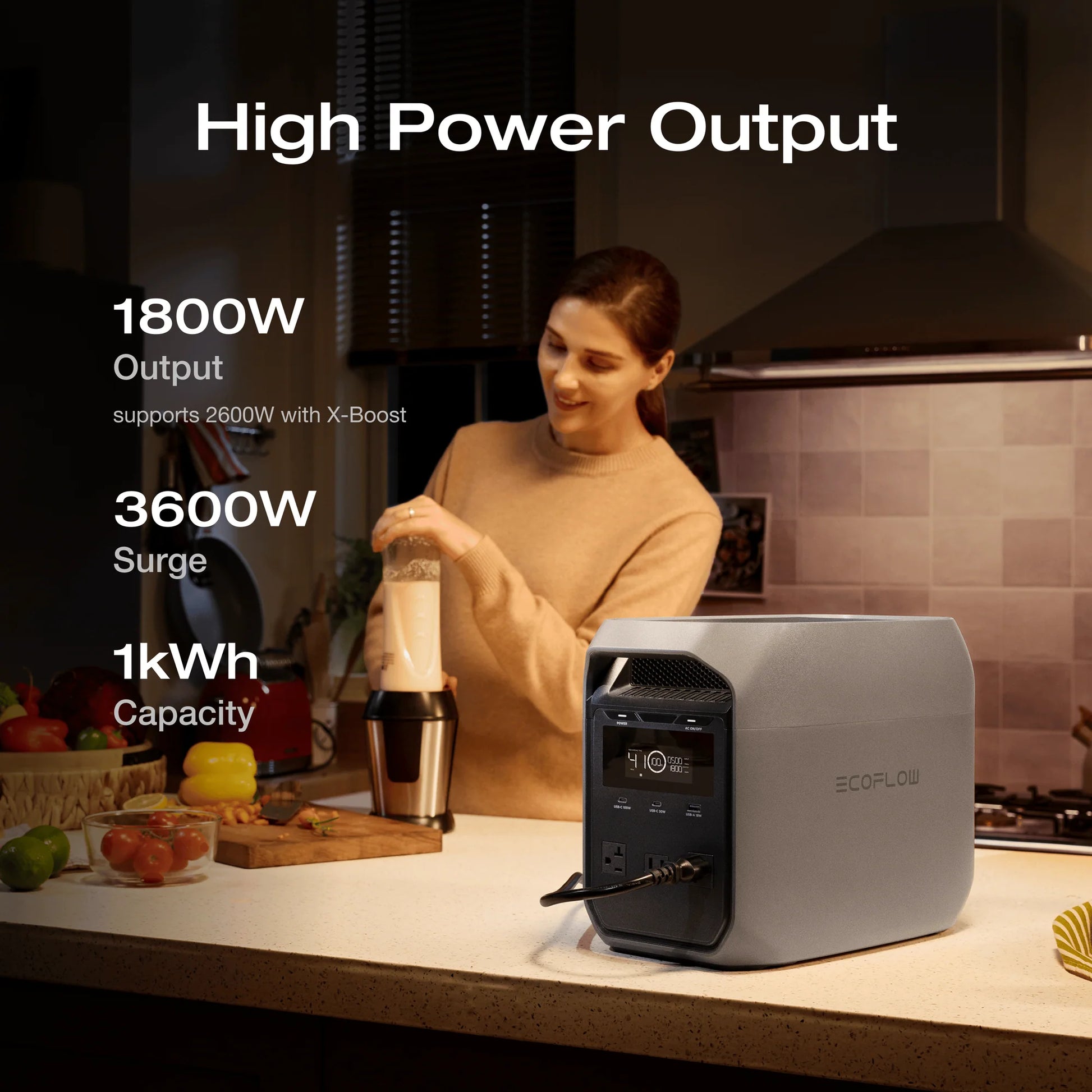 EcoFlow DELTA 3 Classic Portable Power Station (1024Wh) - Dansmart Elektrotech