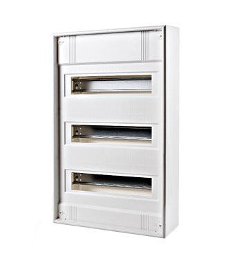 Wall-mounting distribution board, 3-row - 36MW, without door - Dansmart Elektrotech