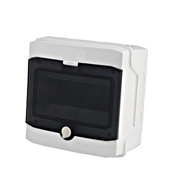 AP Apartment Distributor 1-Row, 8PT, IP65, Transparent Door - Dansmart Elektrotech