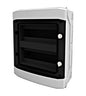 AP-Apartment distributor 2-row, 24TE, IP65, transparent door&nbsp; &nbsp; - Dansmart Elektrotech