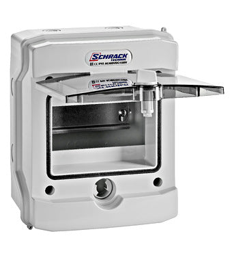 AP Apartment Distributor 1-row, 6TE, IP65, transparent door - Dansmart Elektrotech