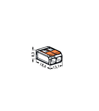 Wago connection class 2 x 0.2-4 mm2 - Dansmart Elektrotech