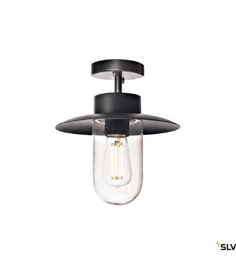 MOLAT E27 Outdoor ceiling lamp, anthracite, max. 60W, IP44 - Dansmart Elektrotech