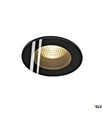 PATTA-F recessed ceiling lamp, 12W, 3000K, 38°, round, black - Dansmart Elektrotech