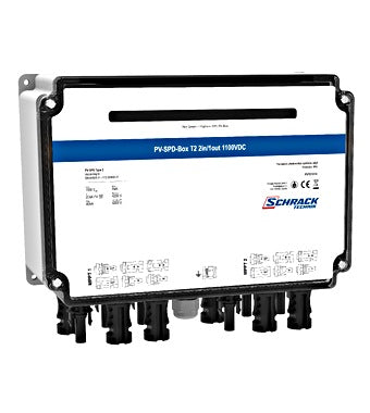 PV-SPD-Box T2, 2xIn/1xOut, 2x MPPT, 1100VDC, MC4 connector - Dansmart Elektrotech