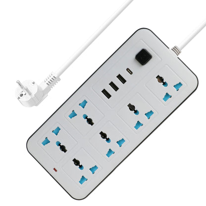 2m cheap 6 outlets multi plug 3 USB socket universal standard extension socket with overload protector - Dansmart Elektrotech