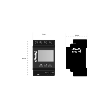Shelly Pro 4PM - Dansmart Elektrotech