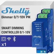 Shelly Pro Dimmer 0/1-10V PM - Dansmart Elektrotech